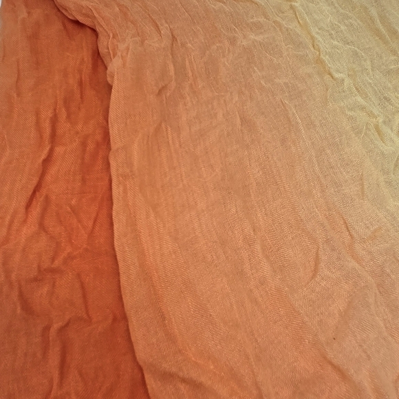 CHARTER CLUB MACYS LIGHTWEIGHT ORANGE OMBRE SCARF SHAWL WRAP WOMEN OS SUMMER - Picture 8 of 11